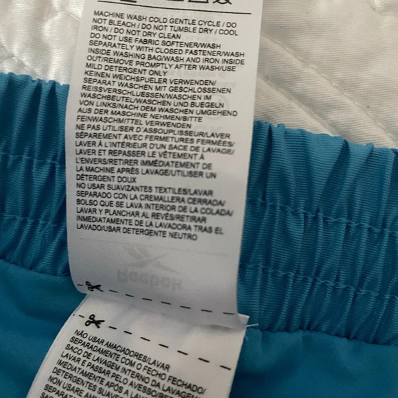 NWT REEBOK X Women’s Angel Wide Leg Pant Large in Always Blue Streetwear Baddie - Picture 9 of 16